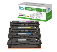 InkJello Compatible Toner Cartridge Replacement for HP Colour Laserjet Pro M252dw M252n MFP M274n MFP M277dw MFP M277n CF400X CF401X CF402X CF403X (Black/Cyan/Yellow/Magenta, 4-Pack)
