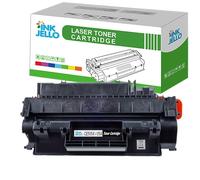 InkJello Compatible Toner Cartridge Replacement for HP LaserJet P2050 P2055 P2055d P2055dn P2055x CE505A (Black, 1-Pack)