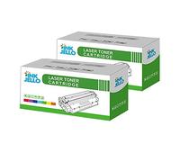 InkJello Compatible Toner Cartridge Replacement for Lexmark MS310 MS410 MS510 MS610 50F2H00 501H (Black, Double-Pack)