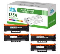 Inkjello Compatible Toner Cartridge W1350A 135A Replacement For HP LaserJet M209dw M209dwe M234DW M234dwe M234sdn M234sdw M234sdwe MFP M234Sdne Black (4 pack)