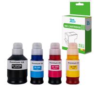 Inkjello Ink Bottle for printer, compatible with Canon Pixma G5050 G6050 G7050 Black Cyan Magenta Yellow (4-Pack)