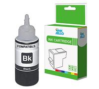 InkJello Ink Bottle Refill For Printer, Compatible With ET-2710 ET-2711ET-2712 ET-2714 ET-2715 ET-2720 ET-2726 ET-4700 104 (Black)