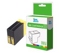 InkJello Ink Cartridge For Printer, Compatible With Canon MAXIFY iB4050 iB4150 MB5050 MB5150 MB5155 MB5350 MB5450 MB5455 PGI-2500XL (Yellow 2-Pack)