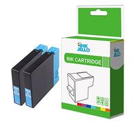 InkJello Ink Cartridge For Printer, Compatible With Canon MAXIFY iB4050 iB4150 MB5050 MB5150 MB5155 MB5455 PGI-2500XL (Cyan 2-Pack)