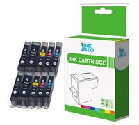 InkJello Ink Cartridge For Printer, Compatible With Canon Pixma iP4200 iP4300 iP4500 iP5100 iP5200 iP5200R iP5300 MP500 MP530 MP600 MP600R MP610 MP800 MP800R MP810 MP830 PGI-5 CLI-8 (BK,C,M,Y 10-Pack)