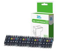 InkJello Ink Cartridge For Printer, Compatible With Canon Pixma MP950 MP960 MP970 9000 MX850 MP600R MP610 MP800 MP800R MP810 MP830 PGI-5 CLI-8 (BK,C,M,Y 20-Pack)