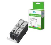 InkJello Ink Cartridge For Printer, Compatible With Canon Pixma MP980 MP990 MX860 CLI-521 (Grey, 2-Pack)
