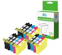 Inkjello Ink Cartridge For Printer, Compatible With Epson Stylus D3850 D4200 D68 D68 PE D88 D88 Plus DX3800 DX3850 DX4200 DX4250 DX4800 DX4850 Black Cyan Magenta Yellow (14-Pack)