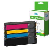 Inkjello Ink Cartridge For Printer, Compatible with HP 973X PageWide Pro 452dw 452dwt 477dw 477dwt Black Cyan Magenta Yellow (4 Pack)