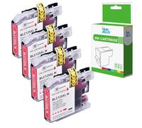 Inkjello Ink Cartridge Replacement for LC125XL Brother DCP-J4110DW MFC-J4410DW MFC-J4510DW MFC-J4610DW MFC-J4710DW. Yellow (4 pack)