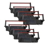 Inkjello Ink Ribbon Replacement For Star Micronics SP700 RC700BR Compatible for Star Micronics SP700 SP712 SP712R SP742 SP742R SP717 SP747 SP740 Black Red (8-Pack)