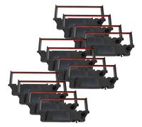 Inkjello Ink Ribbon Replacement For Star Micronics SP700 RC700BR Compatible for Star Micronics SP700 SP712 SP712R SP742 SP742R SP717 SP747 SP740 Black Red (12-Pack)