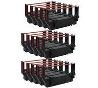 Inkjello Ink Ribbon Replacement For Star Micronics SP700 RC700BR Compatible for Star Micronics SP700 SP712 SP712R SP742 SP742R SP717 SP747 SP740 Black Red (15-Pack)