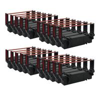 Inkjello Ink Ribbon Replacement For Star Micronics SP700 RC700BR Compatible for Star Micronics SP700 SP712 SP712R SP742 SP742R SP717 SP747 SP740 Black Red (20-Pack)