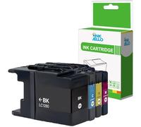 Inkjello LC1280 Ink Cartridge Replacement For Brother LC1280 Compatible with Brother MFC-J5910DW MFC-J6510DW MFC-J6710D MFC-J6710DW MFC-J6910DW Black Cyan Magenta Yellow (4-Pack)