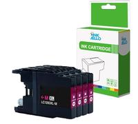 Inkjello LC1280XL Ink Cartridge Replacement For Brother LC1280XL Compatible with Brother MFC-J5910DW MFC-J6510DW MFC-J6710D MFC-J6710DW MFC-J6910DW Magenta (4-Pack)