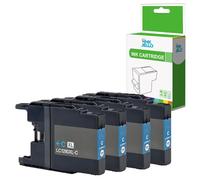 Inkjello LC1280XL Ink Cartridge Replacement For Brother LC1280XL Compatible with Brother MFC-J5910DW MFC-J6510DW MFC-J6710D MFC-J6710DW MFC-J6910DW Cyan (4-Pack)