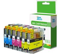 Inkjello LC225XL Ink Cartridge Replacement For Brother LC225XL Fits For Brother DCP-J4120DW MFC-J4420DW MFC-J4620DW MFC-J4625DW Cyan, Magenta, Yellow (6-Pack)