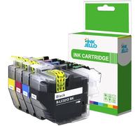 Inkjello LC3213 / LC3211 Ink Cartridge Replacement For Brother LC3213 Fits For Brother DCP-J572DW DCP-J772DW DCP-J774DW MFC-J491DW MFC-J497DW MFC-J890DW MFC-J895DW Black,Cyan,Magenta,Yellow (4-Pack)