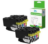 Inkjello LC3235XL Ink Cartridge Replacement For Brother LC3235 Fits For Brother DCP-J1100DW MFC-J1300DW Black Cyan Magenta Yellow (10-Pack)