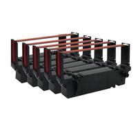 Inkjello SP700 BR Compatible Ink Ribbon Replacement For Star Micronics SP700,SP712,SP712R,SP742 Printers Black Red (5- Pack)