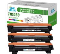 Inkjello TN1050 Toner Cartridge Replacement For Brother TN1050 Compatible with Brother DCP-1510 DCP-1512 DCP-1610W DCP-1612W DCP-1612WVB HL-1110 HL-1112 HL-1112A HL-1210W HL-1212W Black (3-Pack)