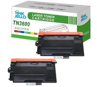 Inkjello TN3600 Compatible Toner Cartridge for Brother DCP-L5510DW HL-L5210DN HL-L5210DW HL-L5215DN HL-L6210DW HL-L6410DN HL-L6415DN MFC-L5710DN MFC-L5710DW MFC-L5715DN MFC-L6710DW Black (2 Pack)