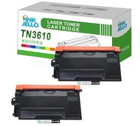 Inkjello TN3610 Compatible Toner Cartridge for Brother HL-L6210DW HL-L6410DN HL-L6415DN MFC-L6710DW MFC-L6910DN MFC-L6915DN Black (2 Pack)
