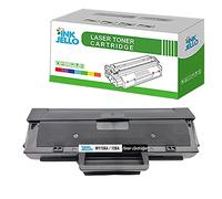 InkJello Toner Cartridge for Printer, Compatibile with HP Laser 107 107a 107w MFP 130 MFP 135a MFP 135ag MFP 135w MFP 135wg MFP 137fnw MFP 137fwg MFP 138fnw MFP 138fw MFP 138p W1106A 106A (Black)