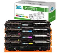 InkJello Toner Cartridge With Chip For Printer, Compatibile with Pro M450 MFP M454 M454dn M454dw M454fw M454nw M479 M479dn M479dw M479fdn M455dn 415A W2030A W2031A W2032A W2033A (4-Pack)