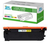 Inkjello W2122X / 212X With Chip Toner Cartridge For Printer, Compatible With HP Colour LaserJet Enterprise Flow MFP M578c M554dn M554dn2e M555dn M555x MFP M578dn MFP M578f Yellow (1 Pack)