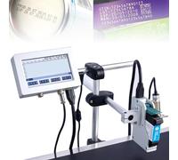 Inkjet Coding Machine - 5 Inch Touch Screen Quick-Drying Online Batch Coding Printer for Date, Barcode, QR Code, Variable Data, 12.7mm Printing Width