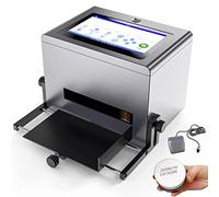 Inkjet Coding Machine for Concave and Convex Surfaces, Quick-Drying Batch Printer with 7-Inch Screen for Date Picture Barcode QR Code Labels