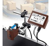 Inkjet Coding Machine for Industrial Production Line - Prints Date Codes, QR Codes, Barcodes, Logos, and Serial Numbers (12.7mm Height), 1 Unit