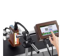 Inkjet Coding Machine for Industrial Production Line - Prints Date Codes, QR Codes, Barcodes, Logos, and Serial Numbers (12.7mm Height), 1 Unit