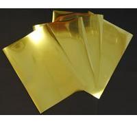 Inkjet Printable Glossy Metallic Gold Mirror Adhesive Film 100 Micron 20 A4 Sheets