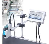 Inkjet Printer Coder for QR Code and Barcode Printing, Supports Text, Excel, BMP, USB, TIJ Thermal Technology, Automatic Coding for Expiry Dates, Compact Design