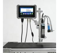 Inkjet Printer for Batch Coding, High-Resolution Date Coder for Printing Numbers & Expiration Dates, 2 Inch Inline Coding Machine, Automatic Operation
