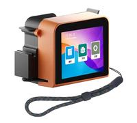 Inkjet Printer, Versatile 100-240V Easy To Use Automatic Handheld Inkjet Printing Machine LED Touchscreen for Paper (UK Plug)