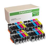 Inkjetcorner Compatible Ink Cartridges Replacement for PGI-250XL CLI-251XL PGI 250 CLI 251 for use with MX922 MG5520 MG5522 MG6420 MG5420 MX722 (20 Pack)