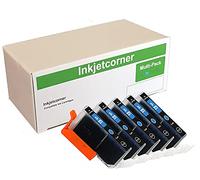 Inkjetcorner CYAN Compatible Ink Cartridge + chip for CLI-221 Canon iP3600 iP4600 iP4700 MP560 MP620 MP640 MX860 MX870 MP980 MP990 CLI-221C by Inkjetcorner