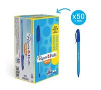 Paper Mate InkJoy 100ST Ballpoint Pens | Medium Point (1.0mm) | Blue | 50 Count
