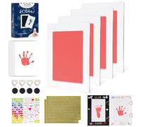 Inkless Baby Handprint and Footprint Kit,Clean Touch Baby Handprint Kit,Safe and No Mess Baby Ink Pad,Paw Print Kit for Dog Cats,DIY Baby Handprint Footprint Keepsake Shower Gifts for Boys and Girls