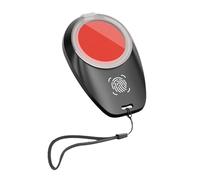 Inkless Fingerprint Pad - Portable Identity Pad, Red Stamp Lanyard | Professional Fingerprints Capture Kit, Law Enforcement ID Tool, No Ink Fingerprint Stamper, Notary Supplies for Offices and Legal