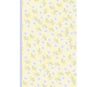 Inklings & Scribbles - Cute Blue Floral design with Yellow Background Hardcover A5 Notebook: Lined Journal for Writing, Work, Planning, Everyday Notes or as a gift