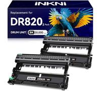 INKNI Compatible DR820 Drum Unit Replacement for Brother DR-820 ,Yields Up to 30,000 Pages with Toner, Compatible for Brother DCP-L5600DN L5000D L5200 L6200DW MFC L5850 L6700DW Printer (Black, 2-Pack)