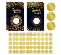 INKNOTE 120 PCS Gift Certificates Scratch Cards for Small Business for Hair Beauty Makeup Salon Spa Restaurant, DIY Coupon Cards for Holiday Birthday, Wedding Baby Shower Favors Games