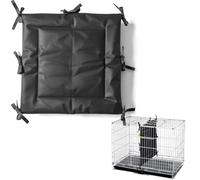 INKNOTE Black Dog Crate Divider Panel with Ties 23.62 x 21.65 Inch Soft Thick Dog Kennel Divider for Puppy Training Dog Crate Accessories (Fits 36" Crates,Excluding Crate)