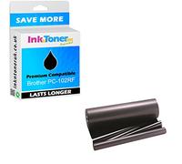 InknToner UK Compatible PC-102RF Black Thermal Transfer Roll (PC-102RF)