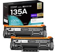 iNKPAD 135A Toner Cartridge Multipack with Chip Compatible for HP 135A 135X W1350A W1350X Toner Replacement for HP Laserjet M209 M209dw MFP M234 M234dw M234sdw M234sdn (2-Black, with Chip)